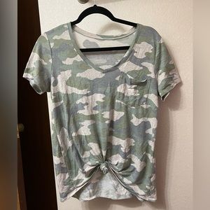 Camo short sleeve shirt